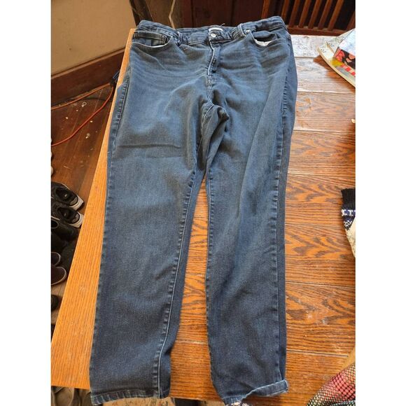 Good American  ALWAYS FITS GOOD LEGS SKINNY JEANS In Blue002 Sz 20-26 - Picture 2 of 6